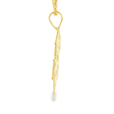 PENDANT 14KP Medical R N Eagle Snake