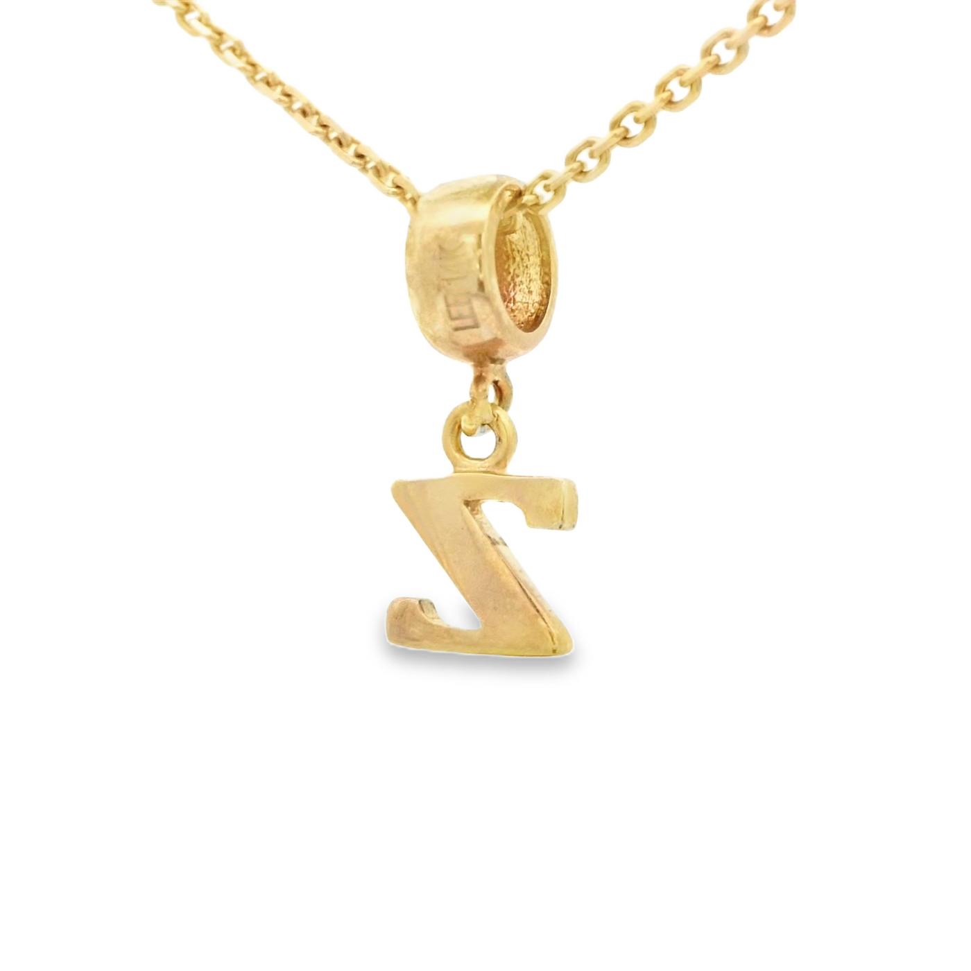 PENDANT 14K Z Letter BailRing