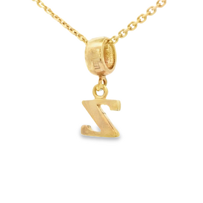 PENDANT 14K Z Letter BailRing