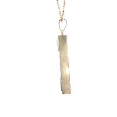 14K MEZUZAH WITH STAR DAVID