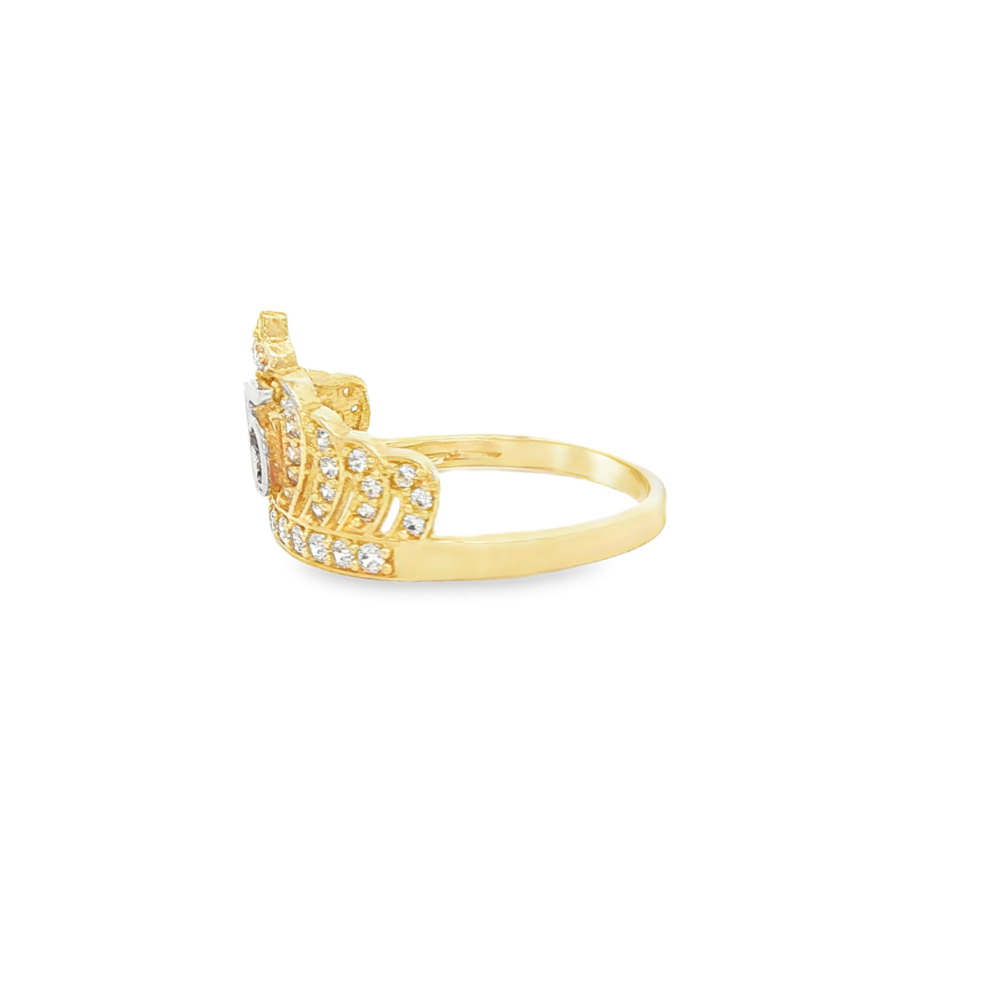 14 KARAT RING SIZE 7.25 WEIGHT: 2.6G : CZ QUINCE 1