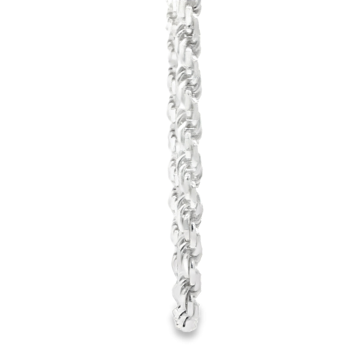 STERLING SILVER ROPE CHAIN LENGTH: 24 5MM