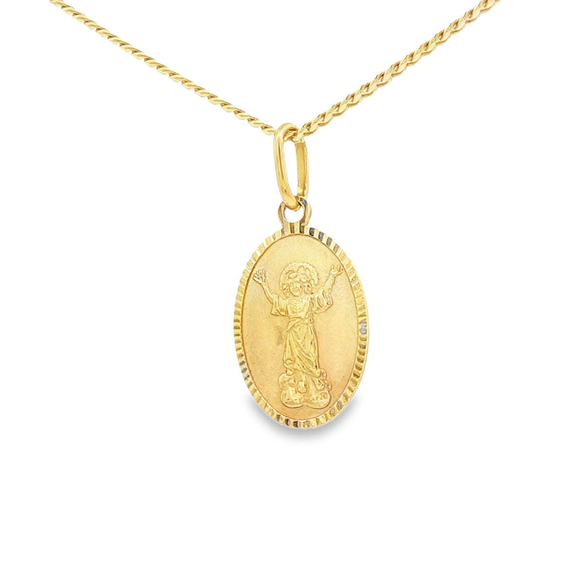 PENDANT 18K 2.7G DIVINO NINO OVAL