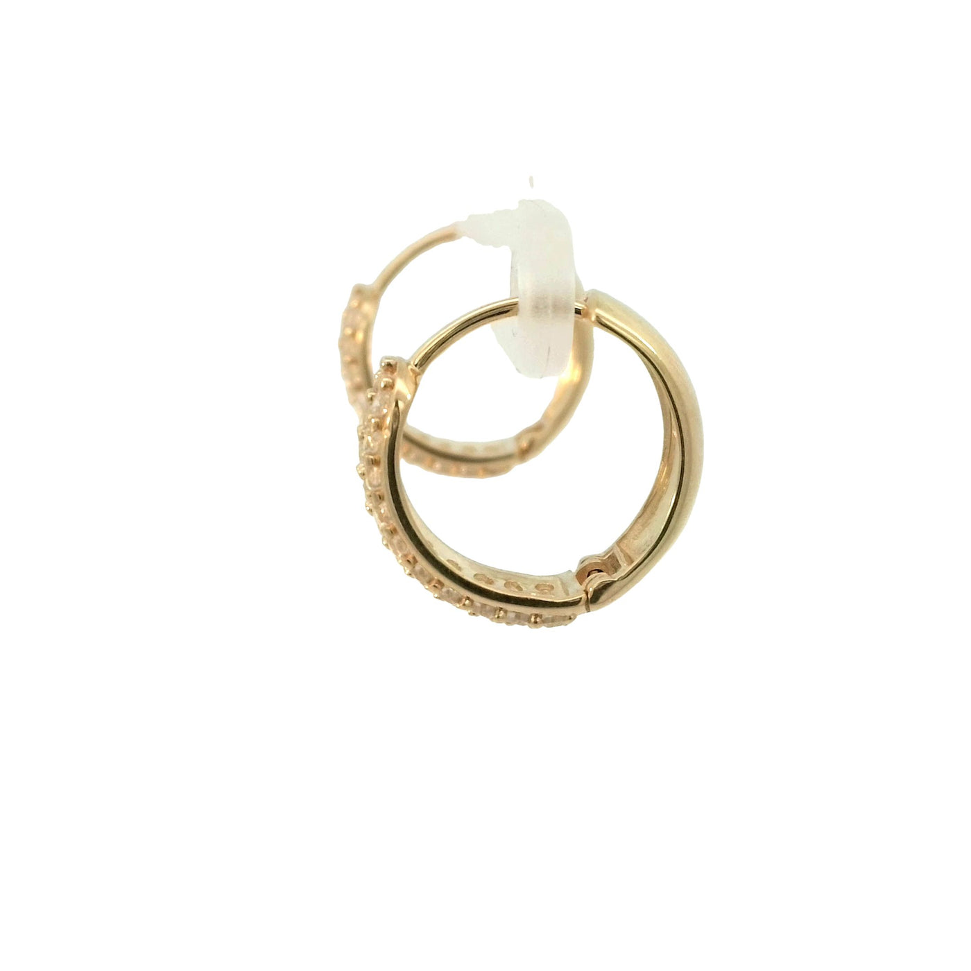 EARRINGS 14 KARAT WEIGHT: 3.7G HUGGIE