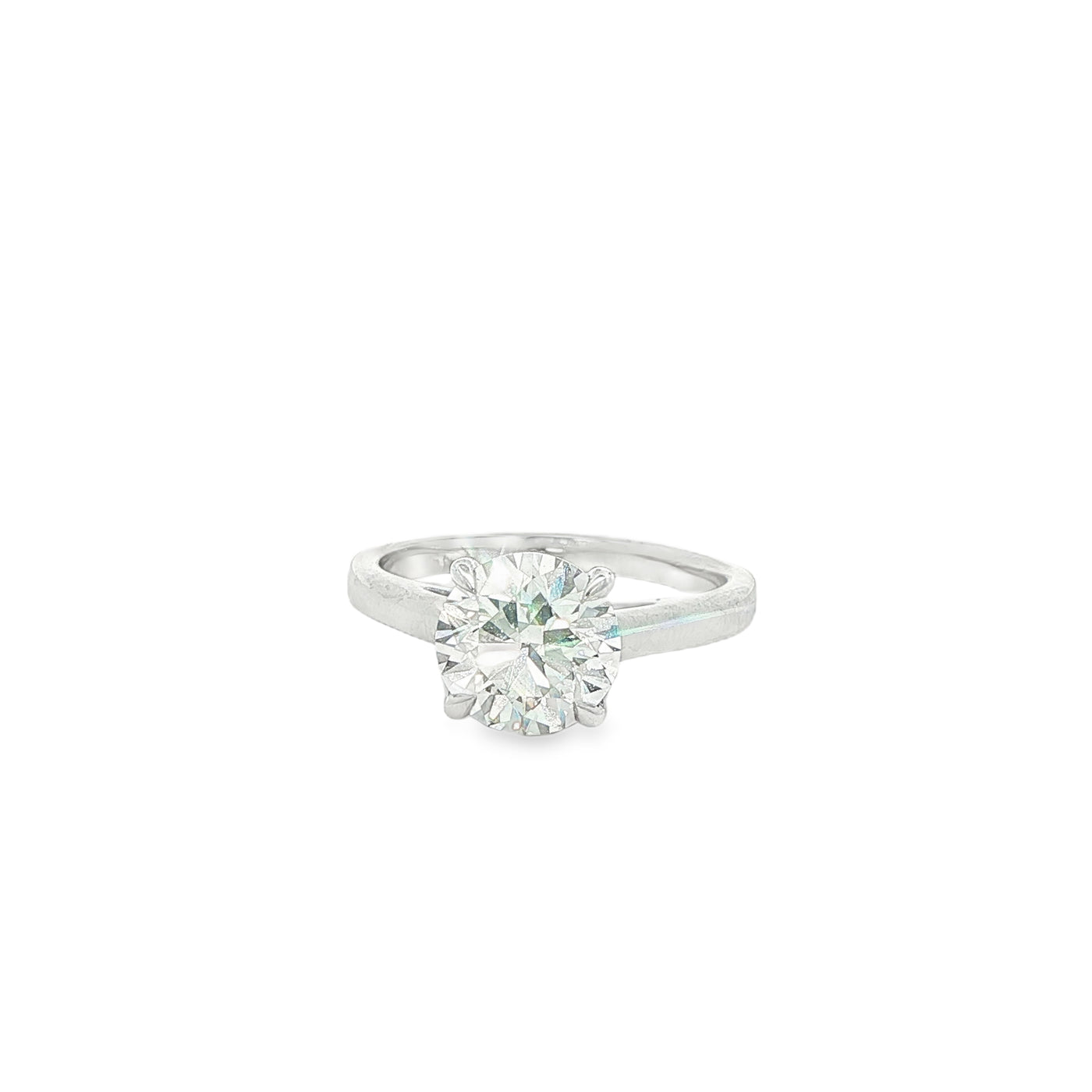 LABGROWN       14K WHITE ENGAGEMENT SOLITARY #7  D