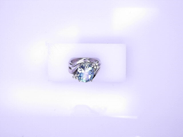 14KR 6.2G TOPAZ DIAM SWISS BLUE SI1 CLR G