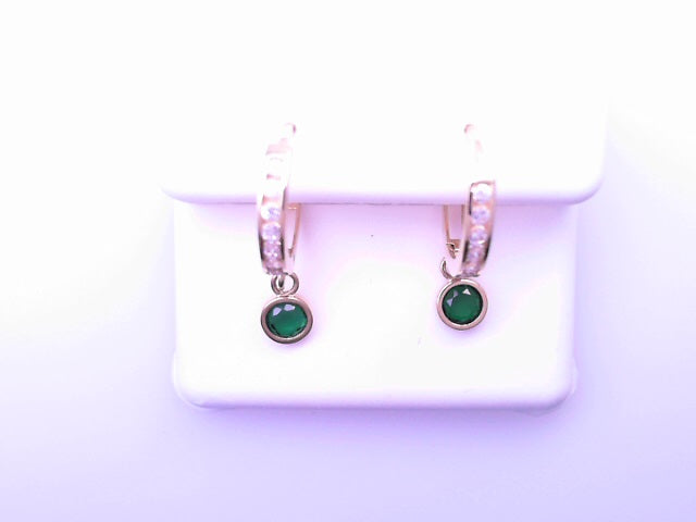 14 KARAT HUGGIE EARRINGS WEIGHT: 0.9G SIZE/ OTHER: