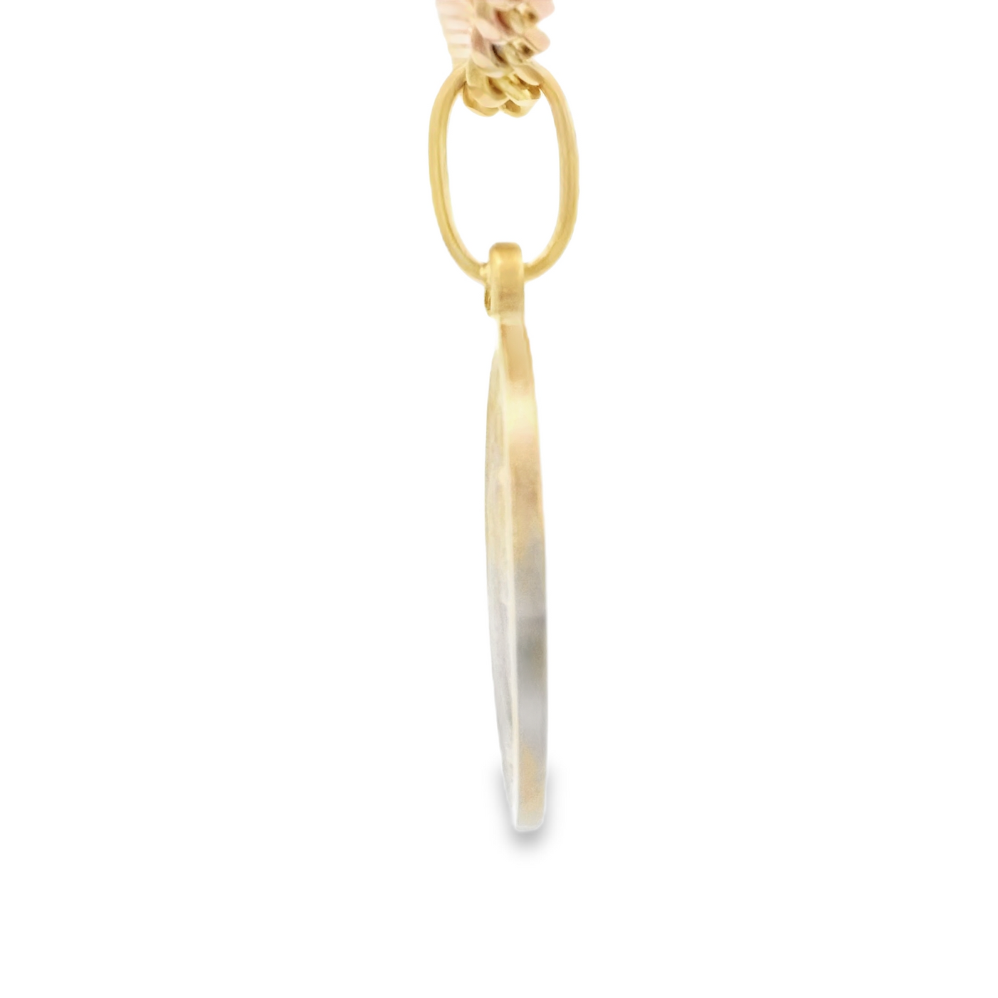 14K PENDANT  1.7G SAINT MILAGROSA VIRGEN MARI OVAL