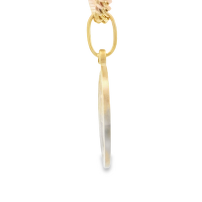 14K PENDANT  SAINT MILAGROSA VIRGEN MARY OVAL