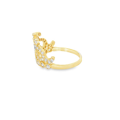 14 KARAT RING SIZE 7 WEIGHT: 2.9G : CZ QUINCE 15 C