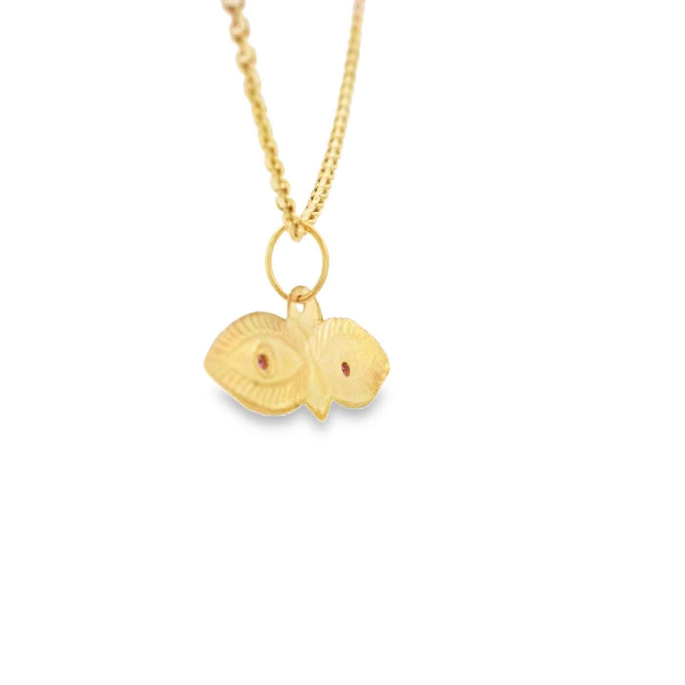 PENDANT 14K CZ Eyes Santa Lucia Colored