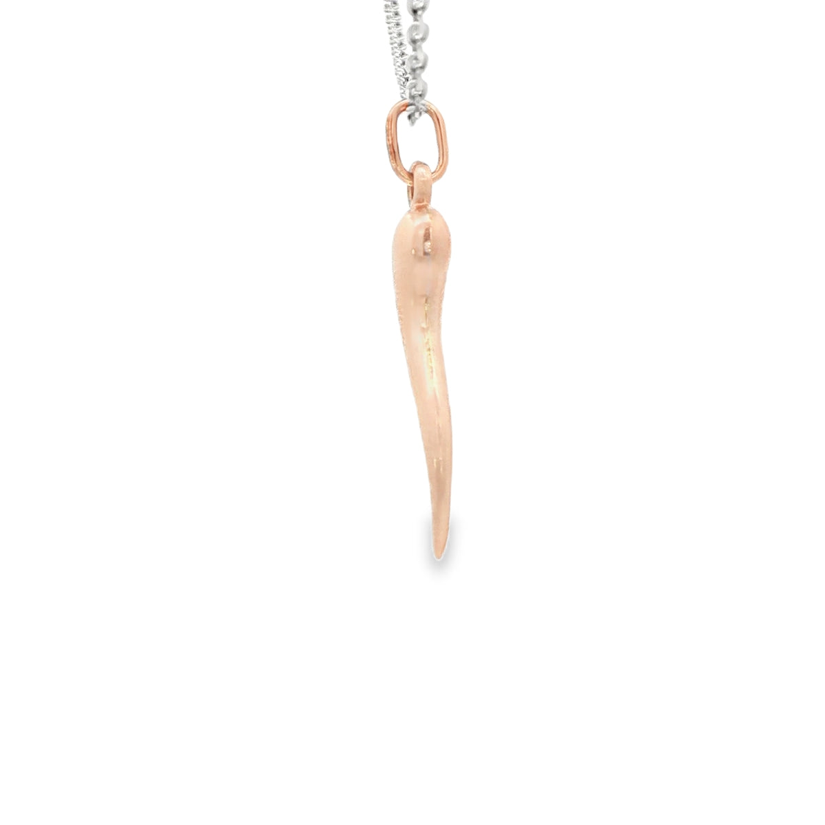 PENDANT 14K HORN ITALIAN HORN ROSE GOLD