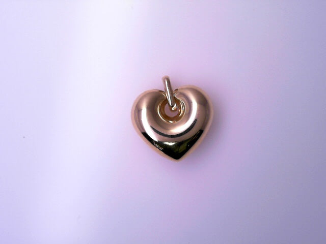 14K PENDENT 2.6G PUFF HEART POLISHED