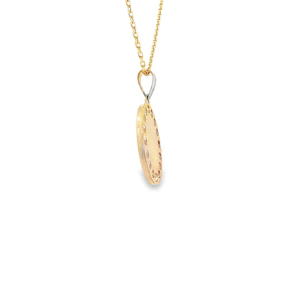 14K  PENDENT  FIRST COMMUNION MEDAL