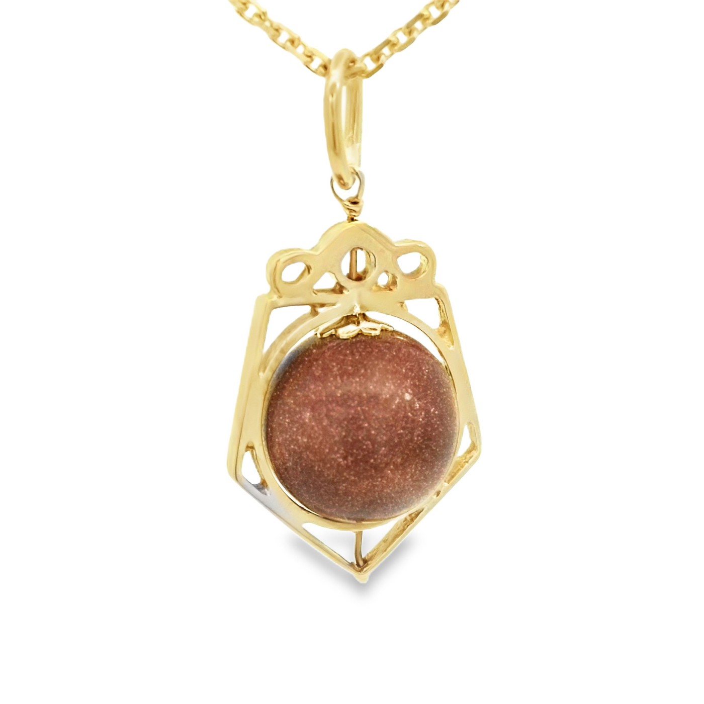 14K MOONSTONE PENDANT