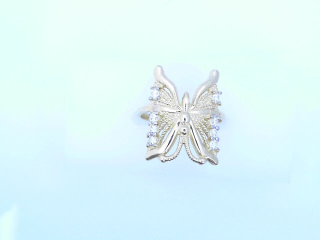 14 KARAT RING SIZE 7 WEIGHT: 3.3G
CZ BUTTERFLY MI