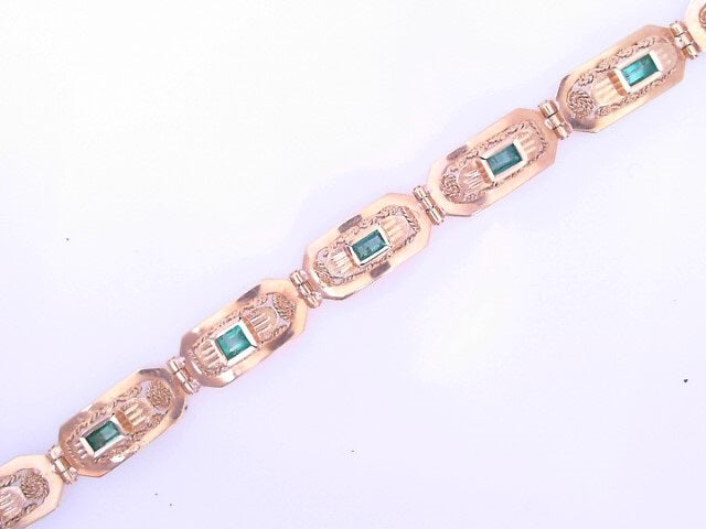 18KB 13.5G EMERALD GENUINE FILIGREE