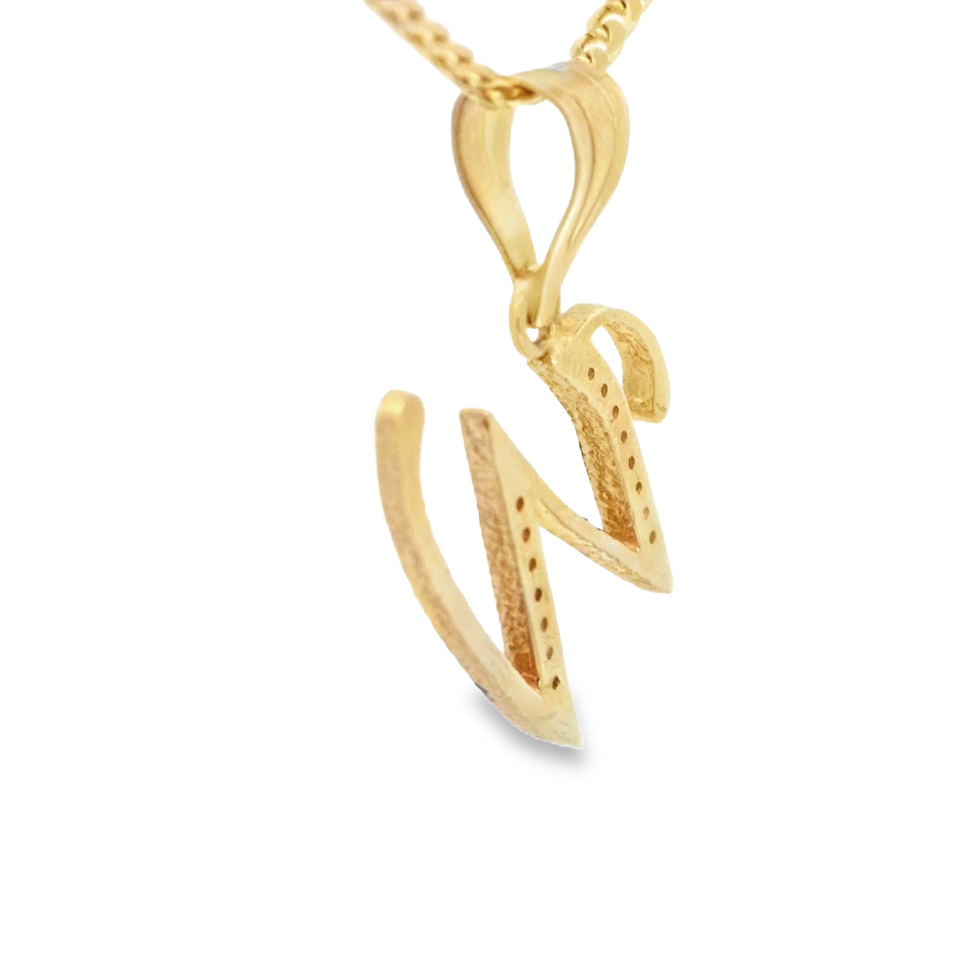 PENDANT 14K LTR W CZ LETTER W