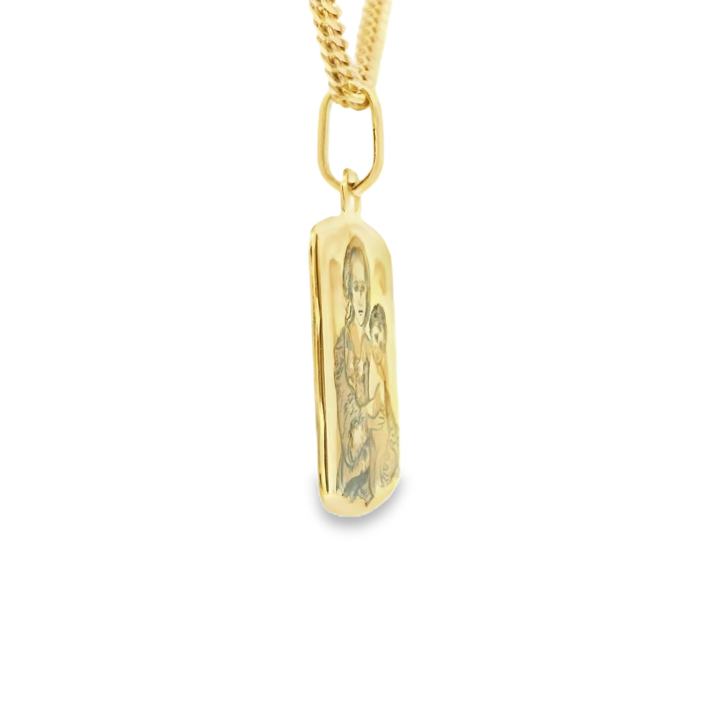 PENDANT 18K 3.0G MARY AND BABY JESUS