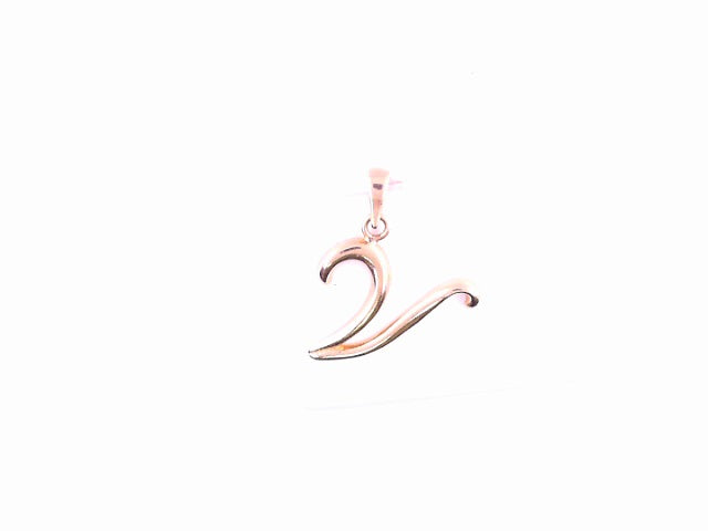 PENDANT 14K 1.3G LETTER V V SCRIPT LETTER POLISHED