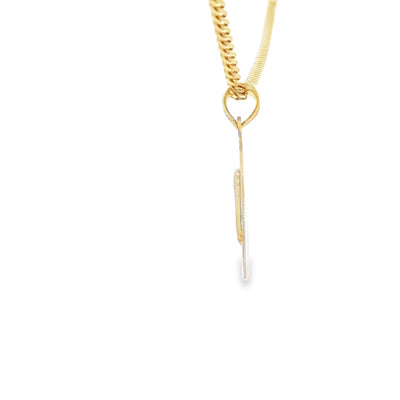 14K   PENDENT  FIRST COMMUNION  GIRL MEDAL