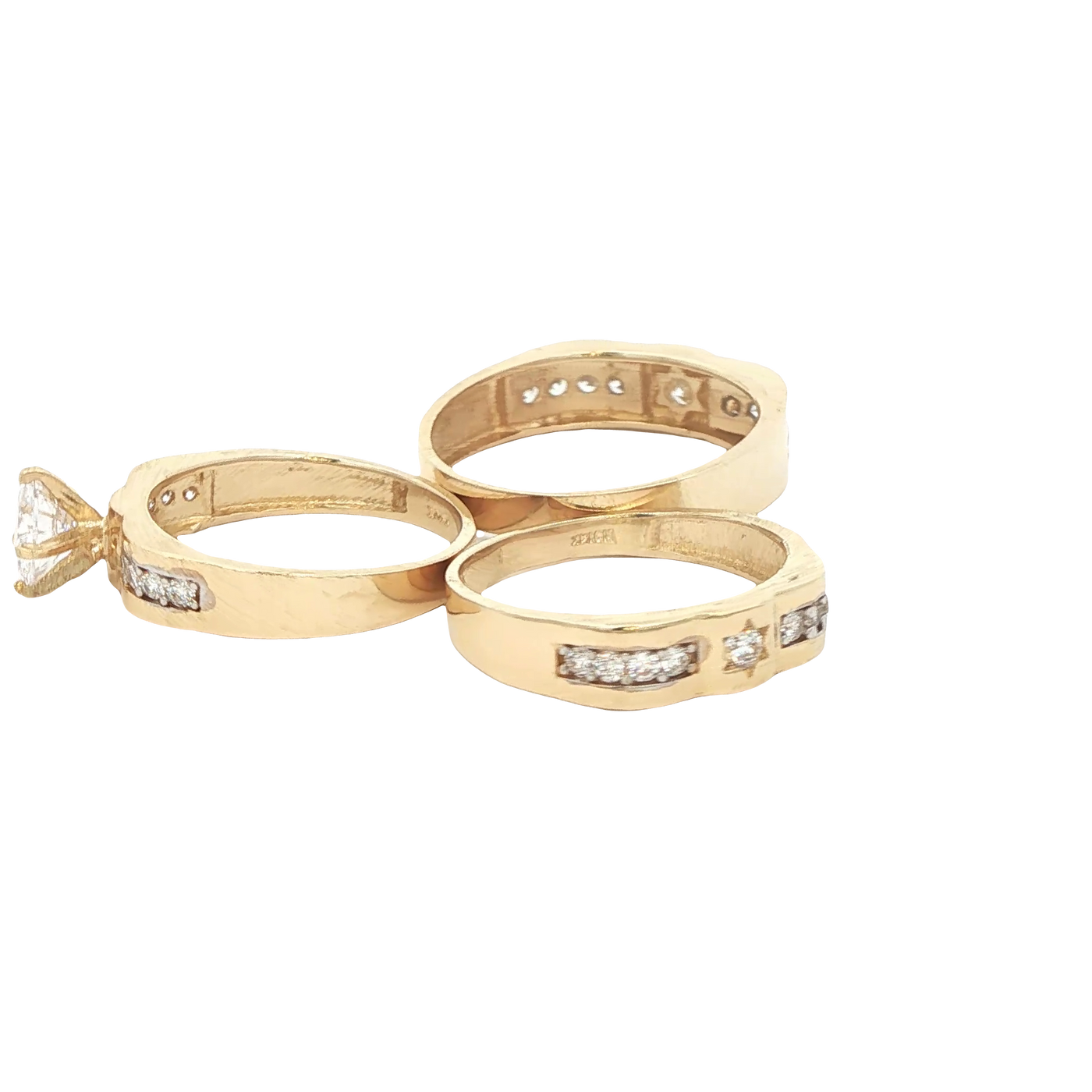 14 KARAT RING SIZE 7.5 WEIGHT: 3.3G : 4.4MM CZ SOL