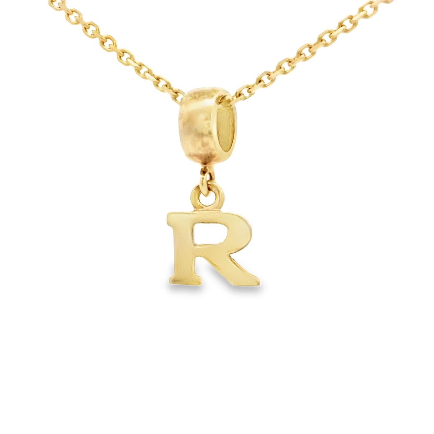 PENDANT 14K R Letter BailRing