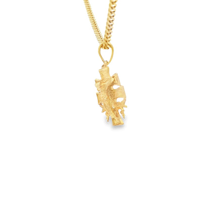 14 KARAT CHARM CARAVACAS JESUS WITH ANGELS