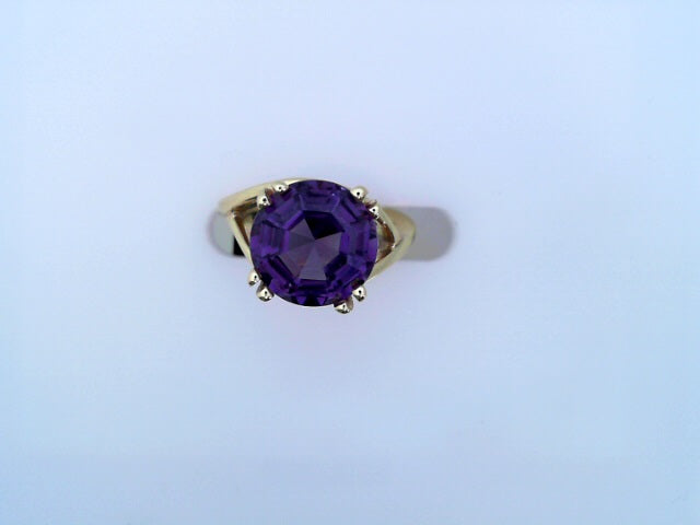 RING 14KR 8.1G AMATHYST #7 GENUINE