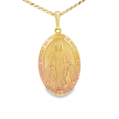 14 KARAT CHARM LENGTH 18 WEIGHT: 5.9G : VIRGEN MAR