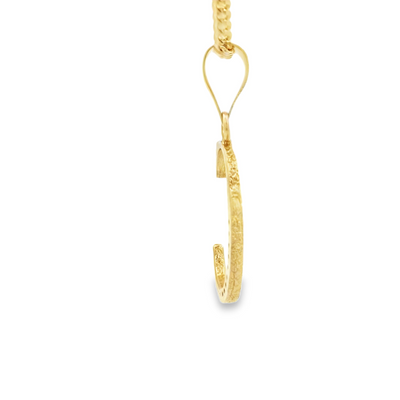 PENDANT 14K LETTER C CZ LETTER C
