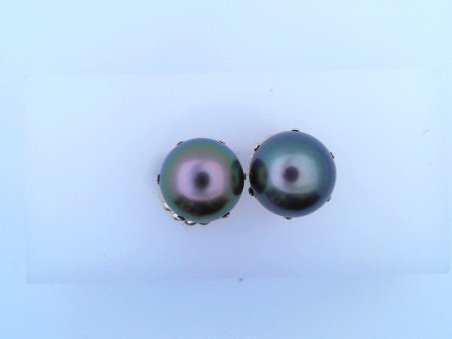 14 KARAT STUD EARRINGS WEIGHT: 3.6G : 9MM