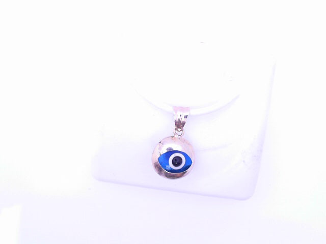 14KP 0.8G PENDANT EVIL EYE POLISHED OJO SANTA LUCI