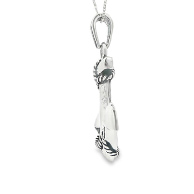 STERLING SILVER CHARM ANCHOR ROPE