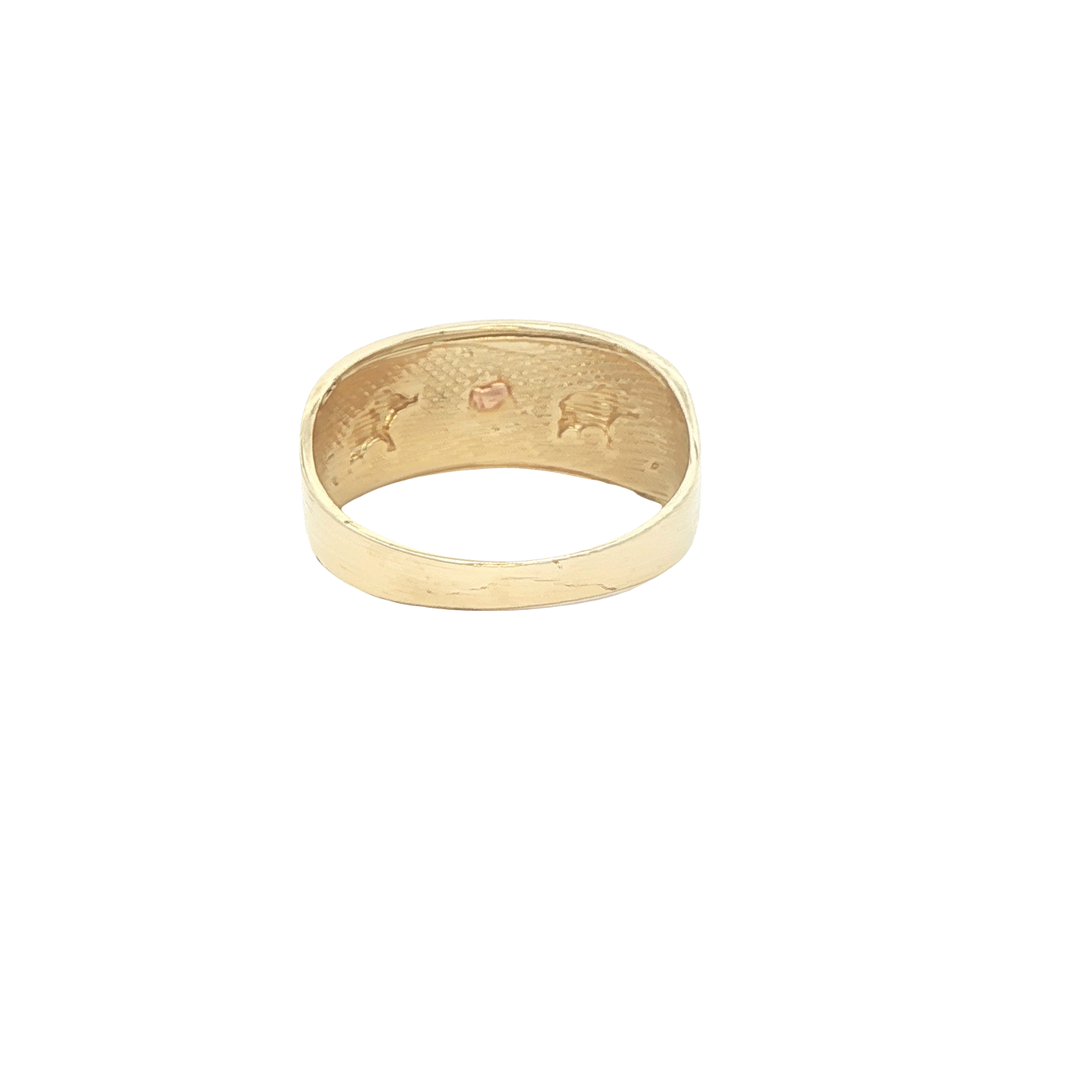 14 KARAT RING SIZE 8.75 WEIGHT: 3.8G : 8.5MM ELEFA