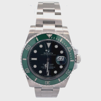 ROLEX "HULK" SUBMARINER 40 GREEN 2017 PRE-OWNED (SPECIAL OWNER DISCOUNT)